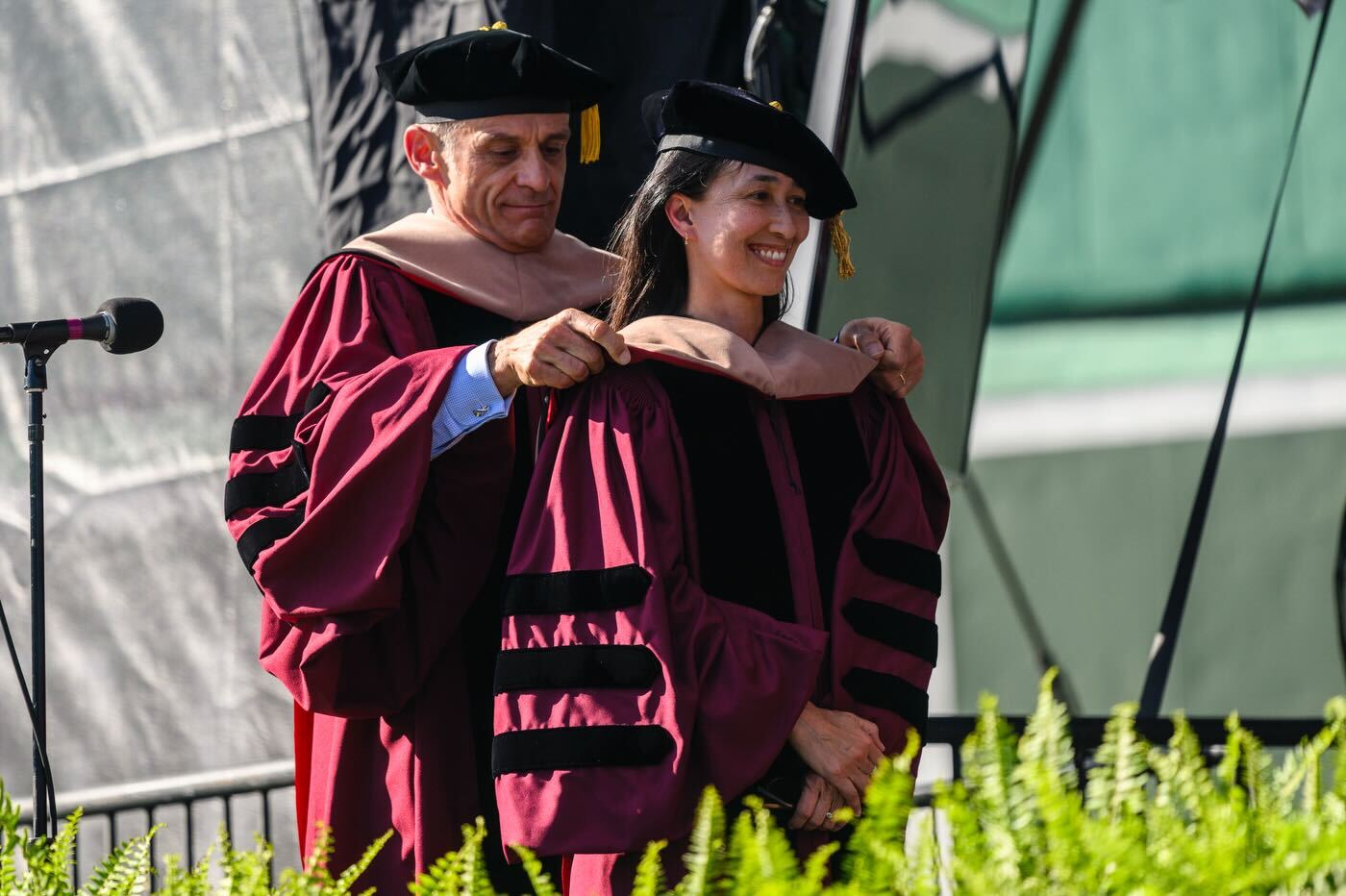 Mariam Naficy receiving doctoral hood