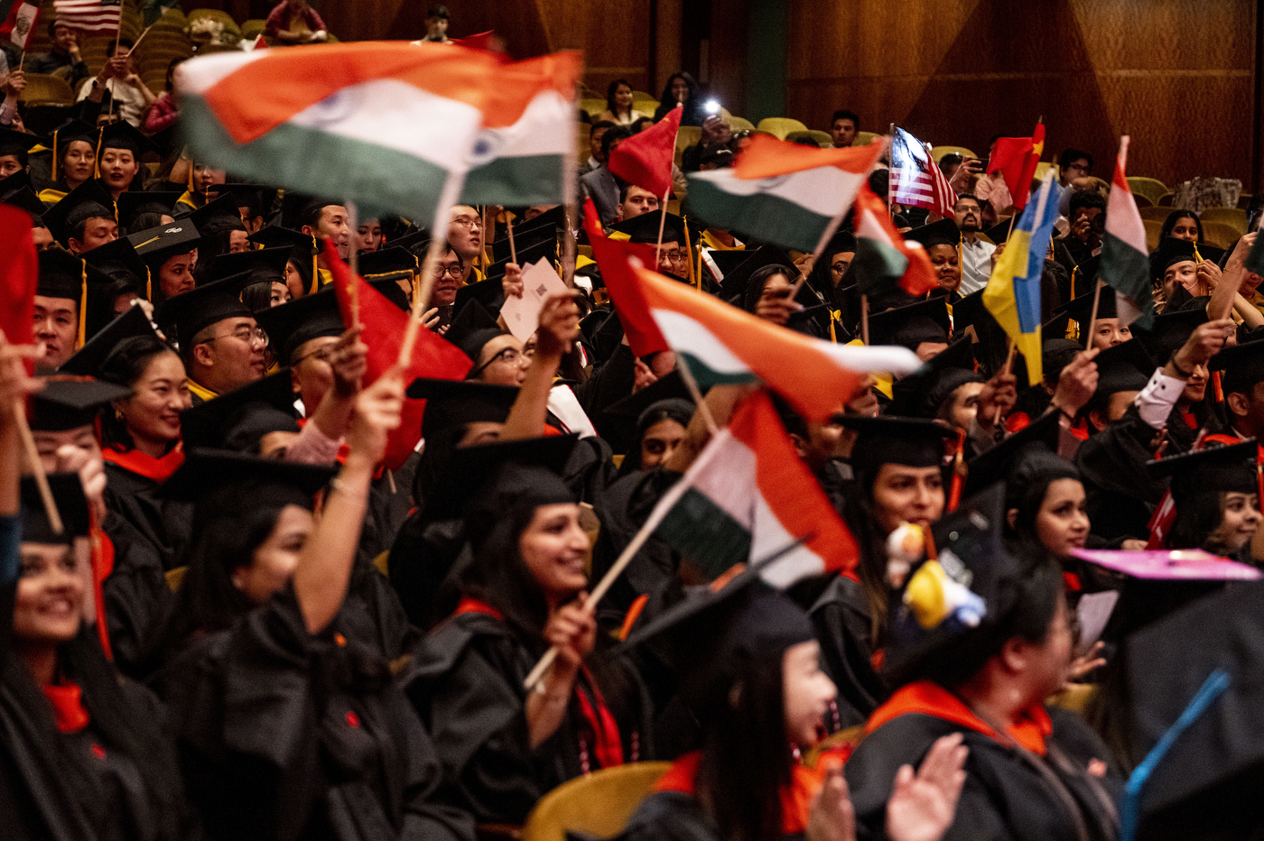 graduates at seattle commencement