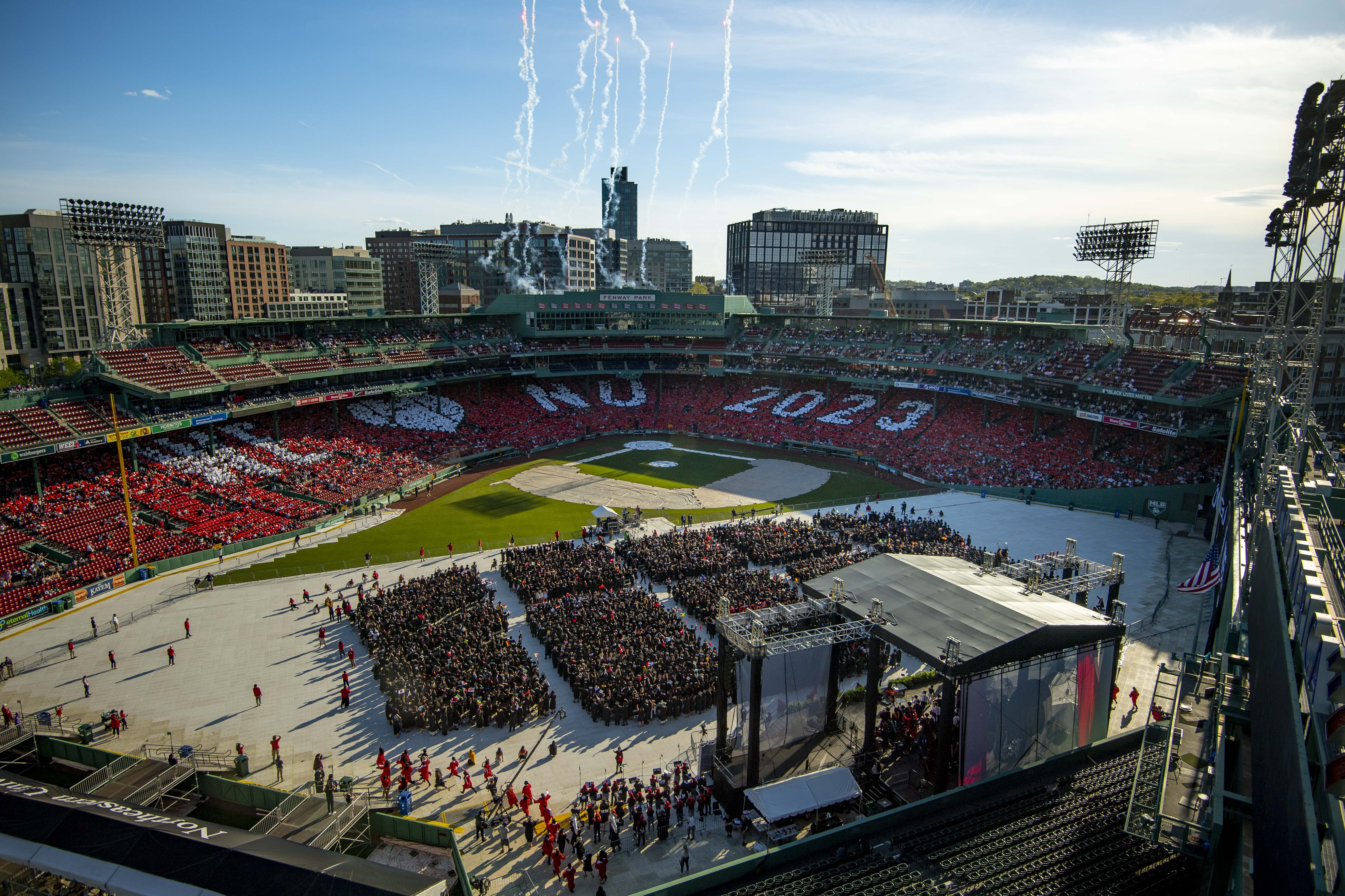 Northeastern University Commencement at Fenway Park
