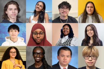 collage of headshots of Boston Public School valedictorians