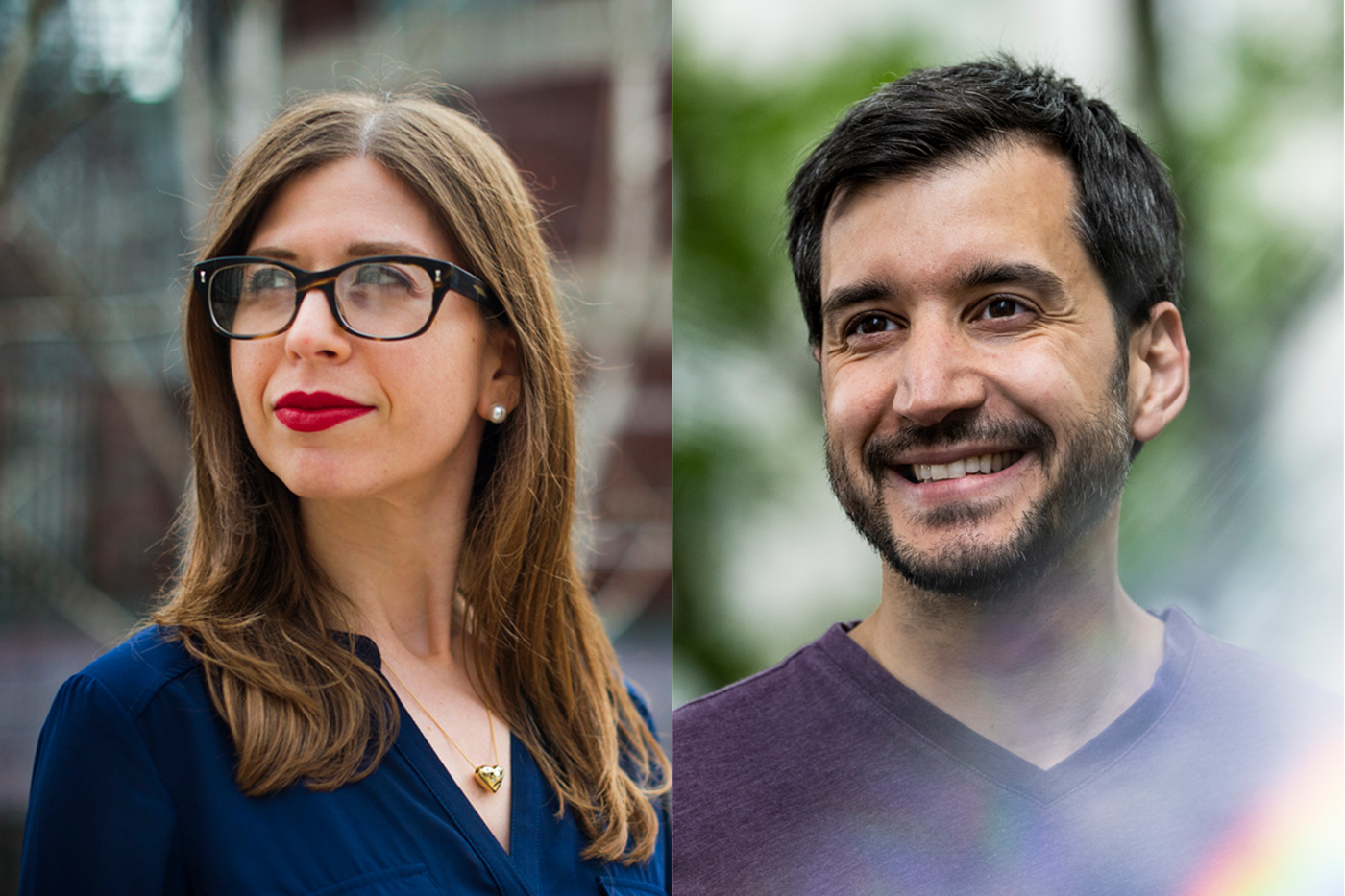 Headshots of Meryl Alper and Benjamin Yelle