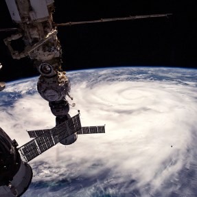 view of earth from International Space Station