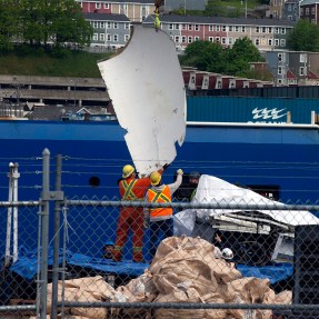 The carbon fiber debris from the Titan submersible.