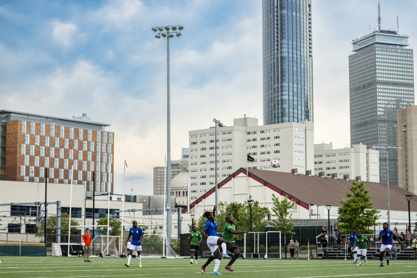 soccer players on Carter Playground