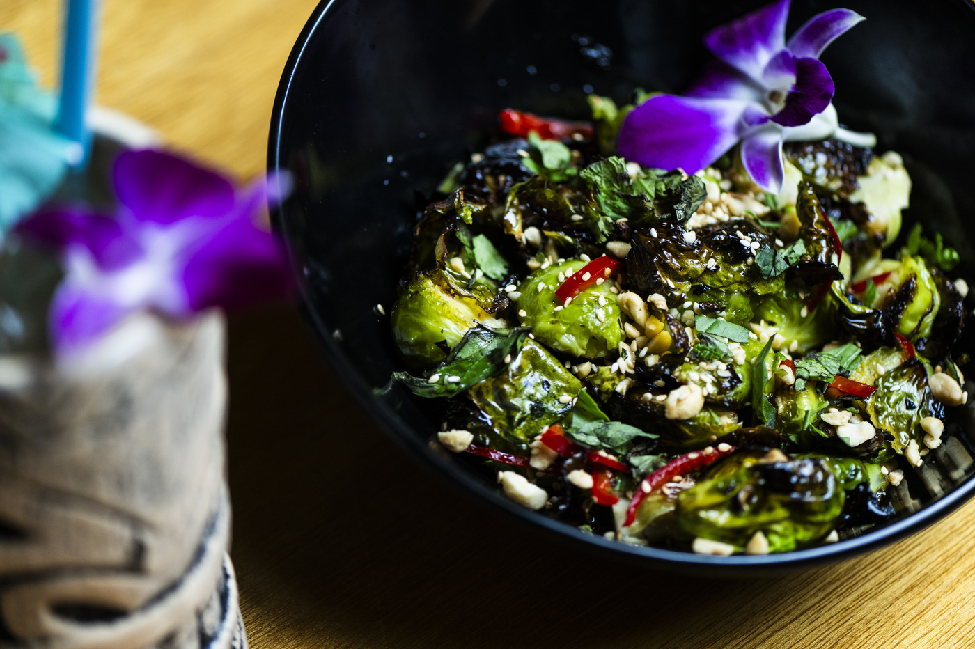 bowl of veggies and avocado