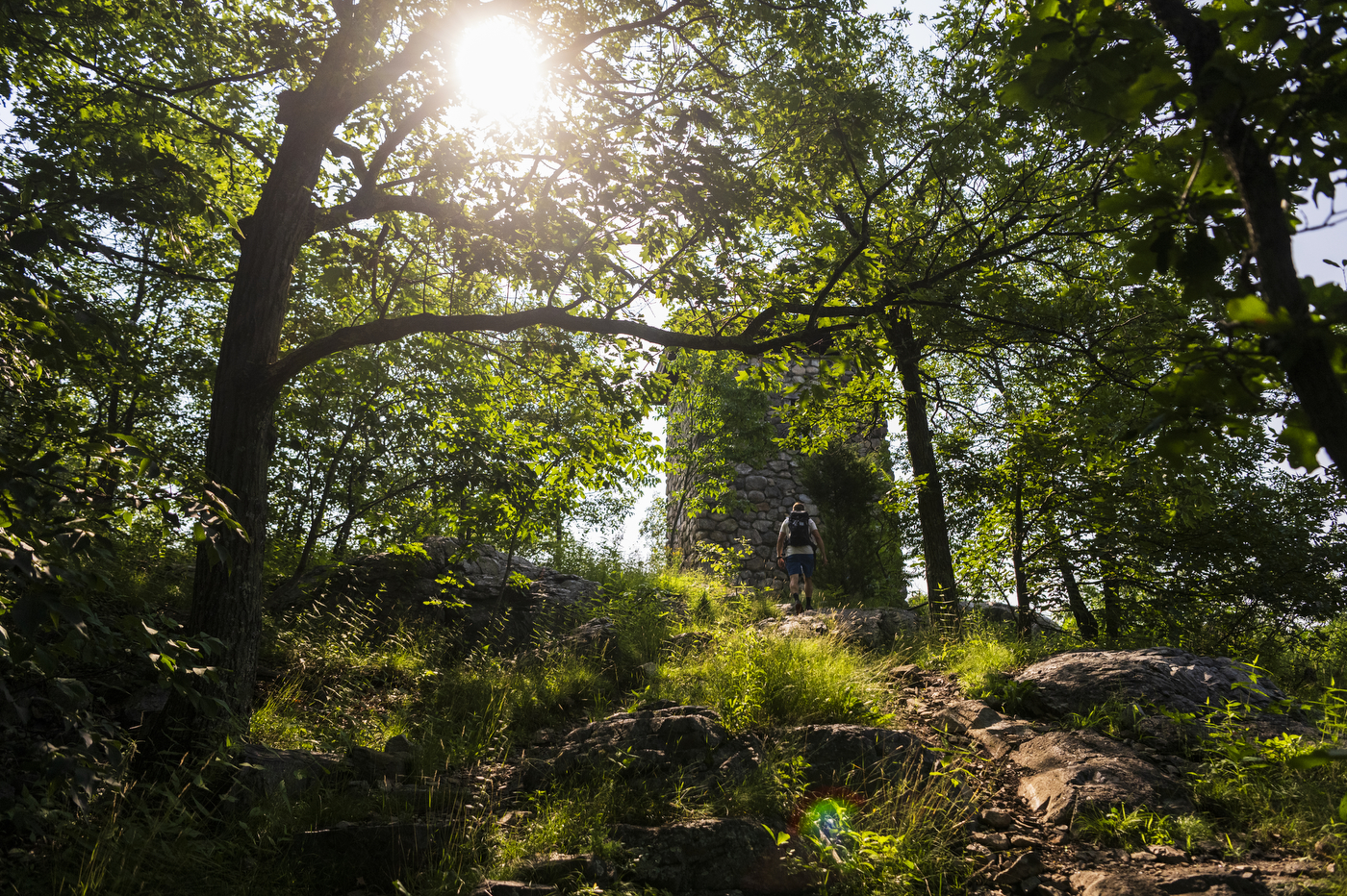 David Fatula hiking in Middlesex Fells