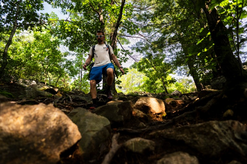 David Fatula hiking in Middlesex Fells