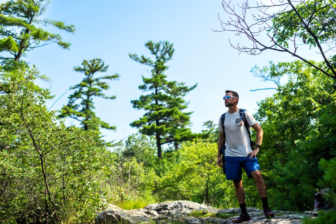 David Fatula posing in Middlesex Fells