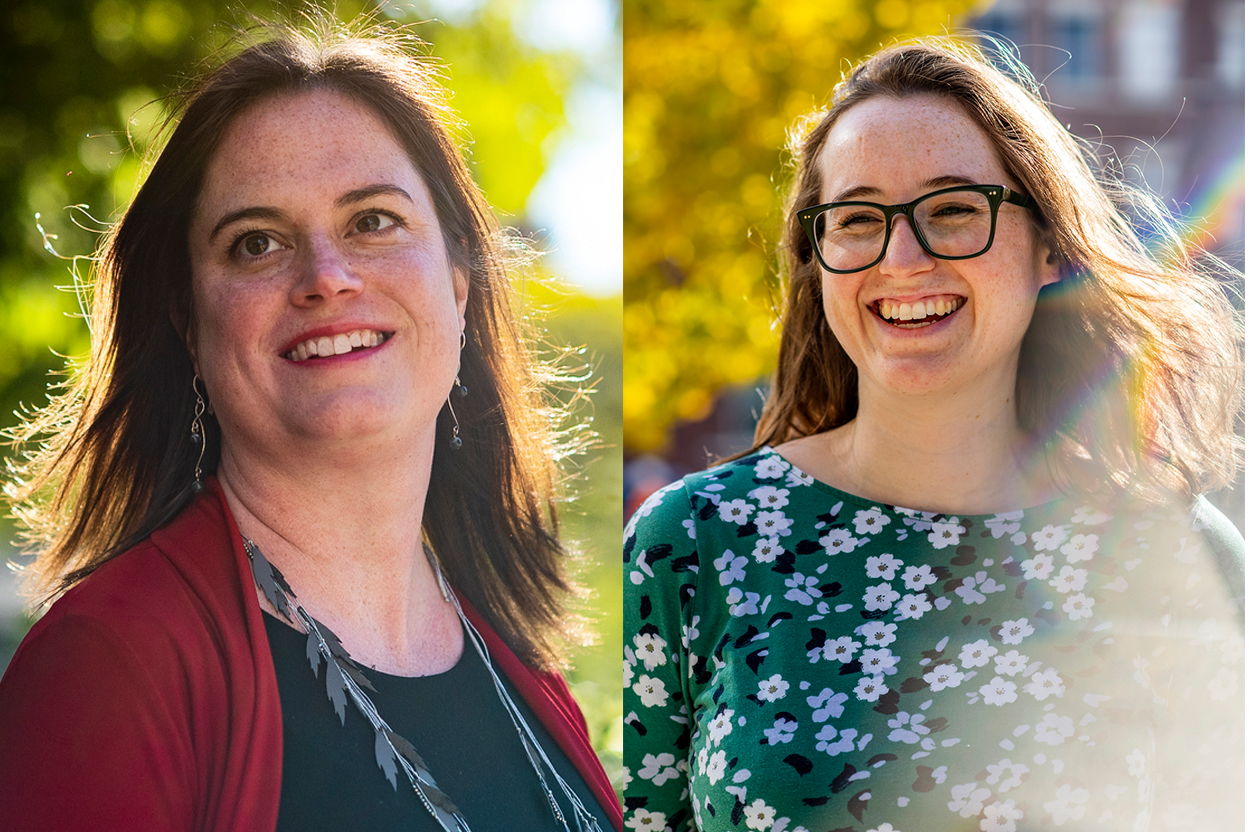 Head shot of Laura Kuhl (left) and Alaina Boyle (right).