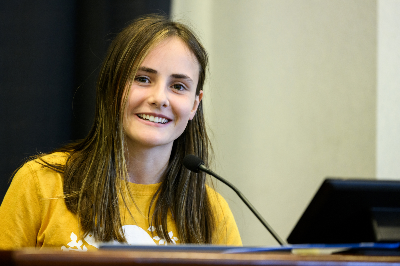 student smiling at Northeastern Youth Summer Jobs Program