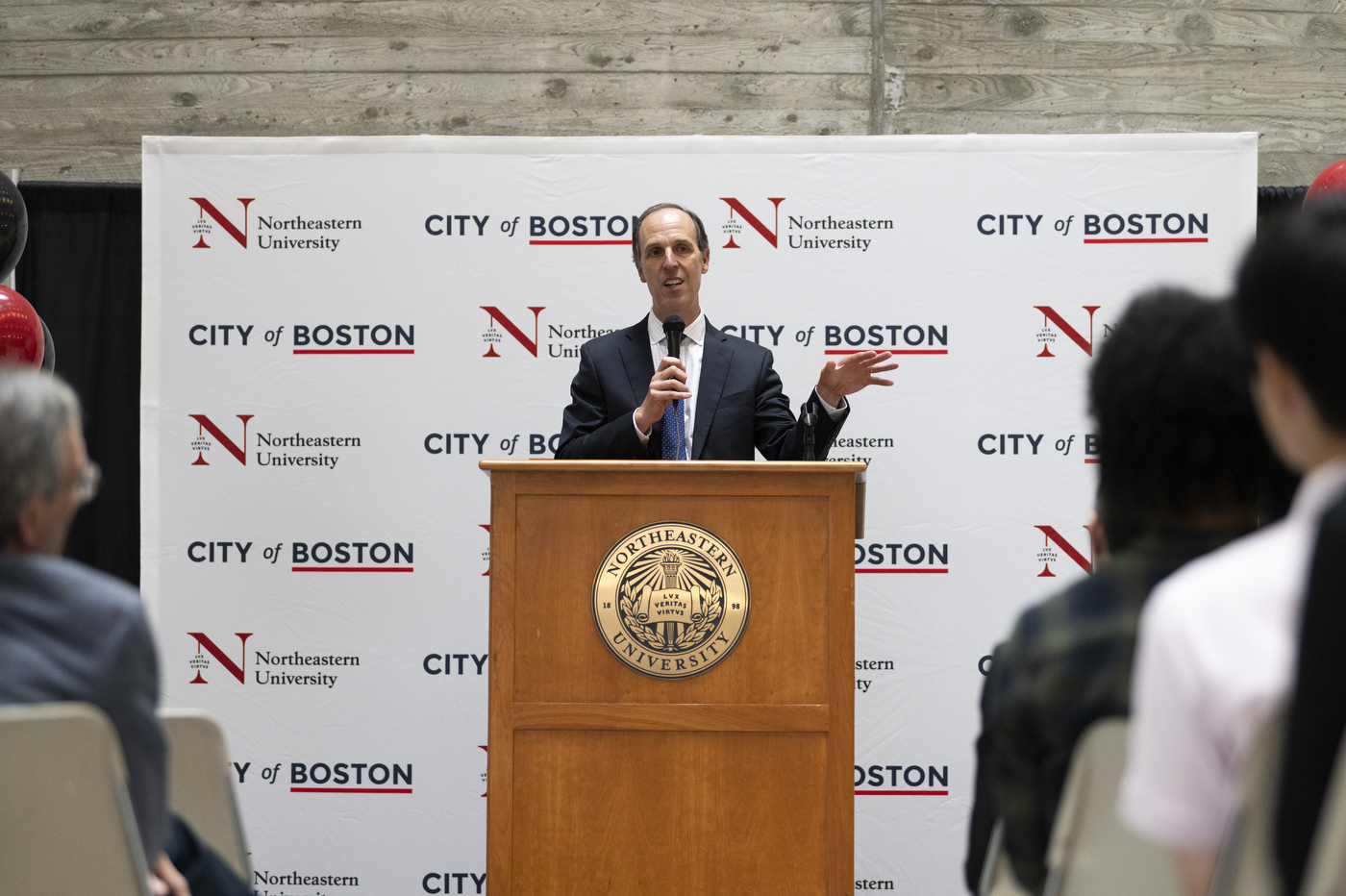 External Affairs Senior Vice President Michael Armini speaking at event