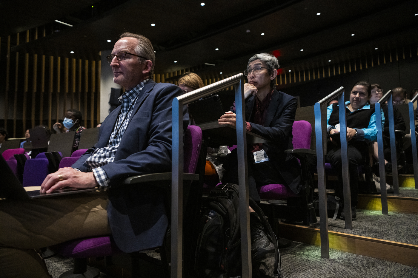 audience members at the NSF conference in ISEC