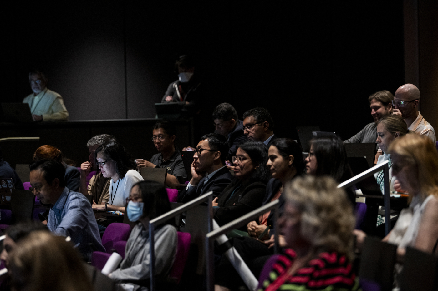 audience members at the NSF conference in ISEC