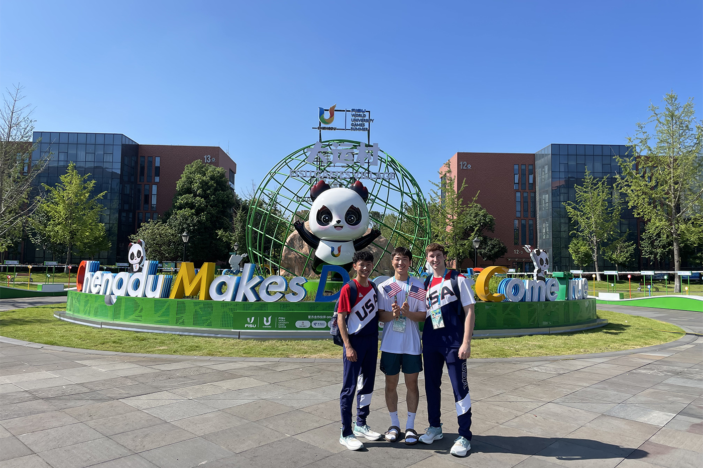 Brian Meagher with other USA team members