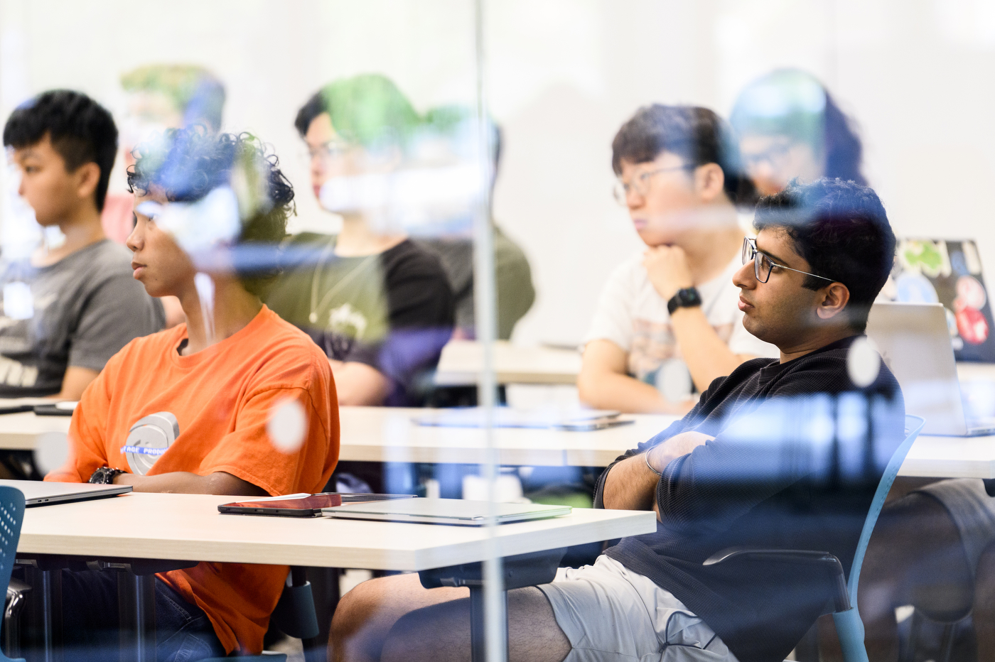 students attending class at EXP