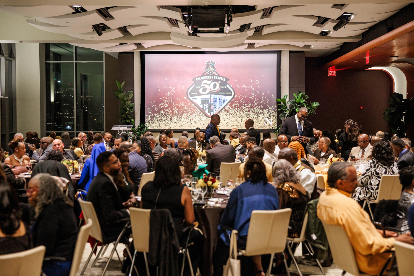 Members of Iota Phi Theta attend 50th Anniversary celebration.