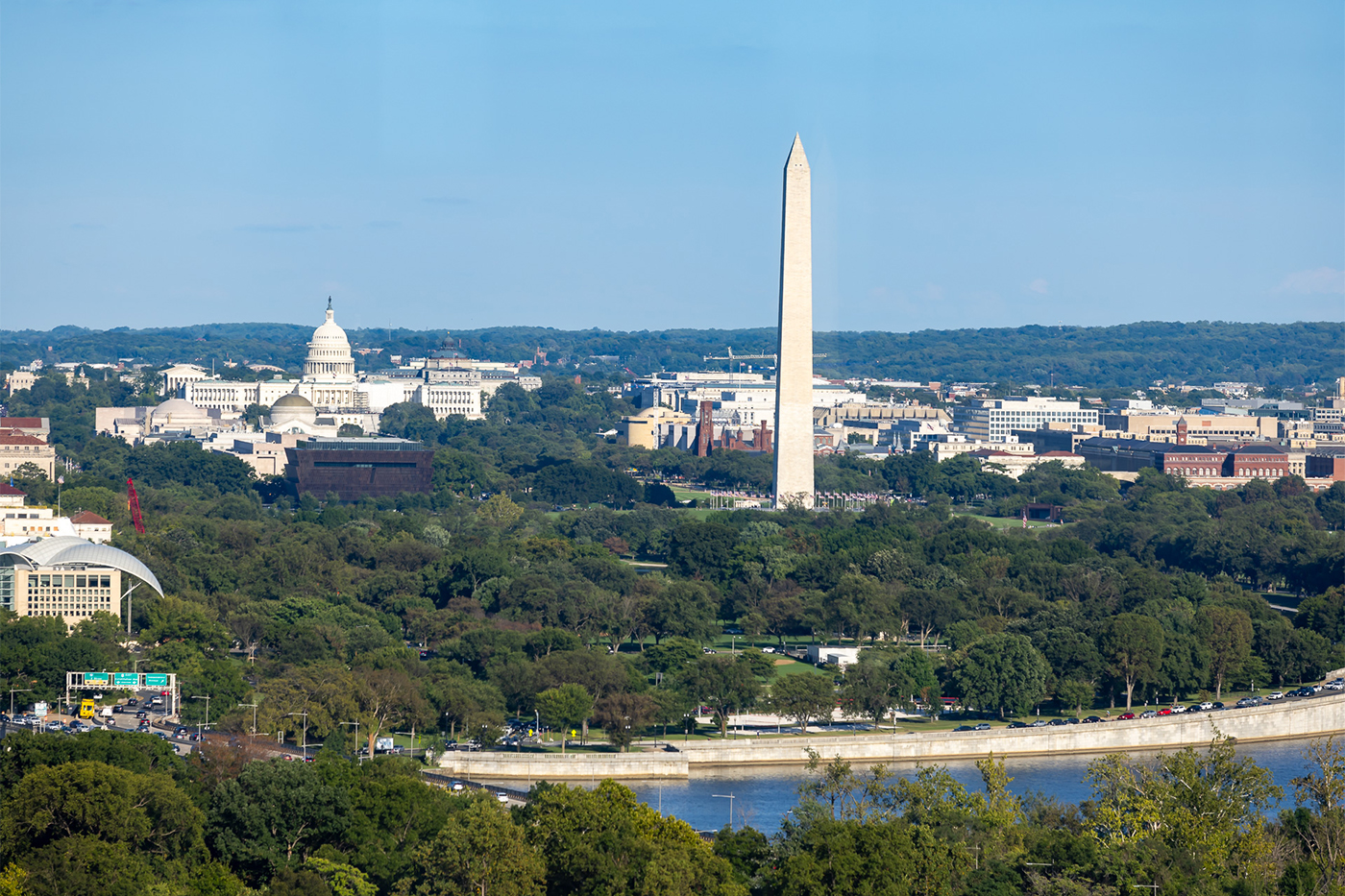 View of the skyline in Arlington. 