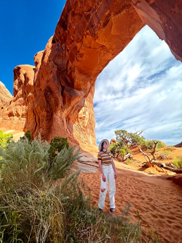 Sophie Shrand standing under an arch