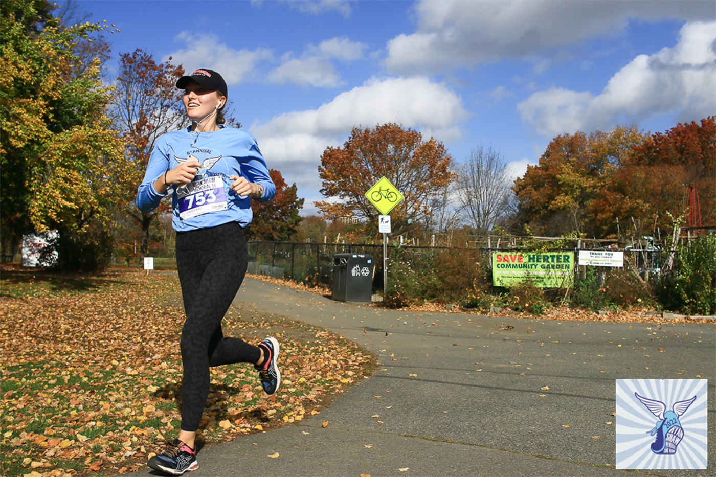 A runner at the Ryan Shaw Memorial 5K.