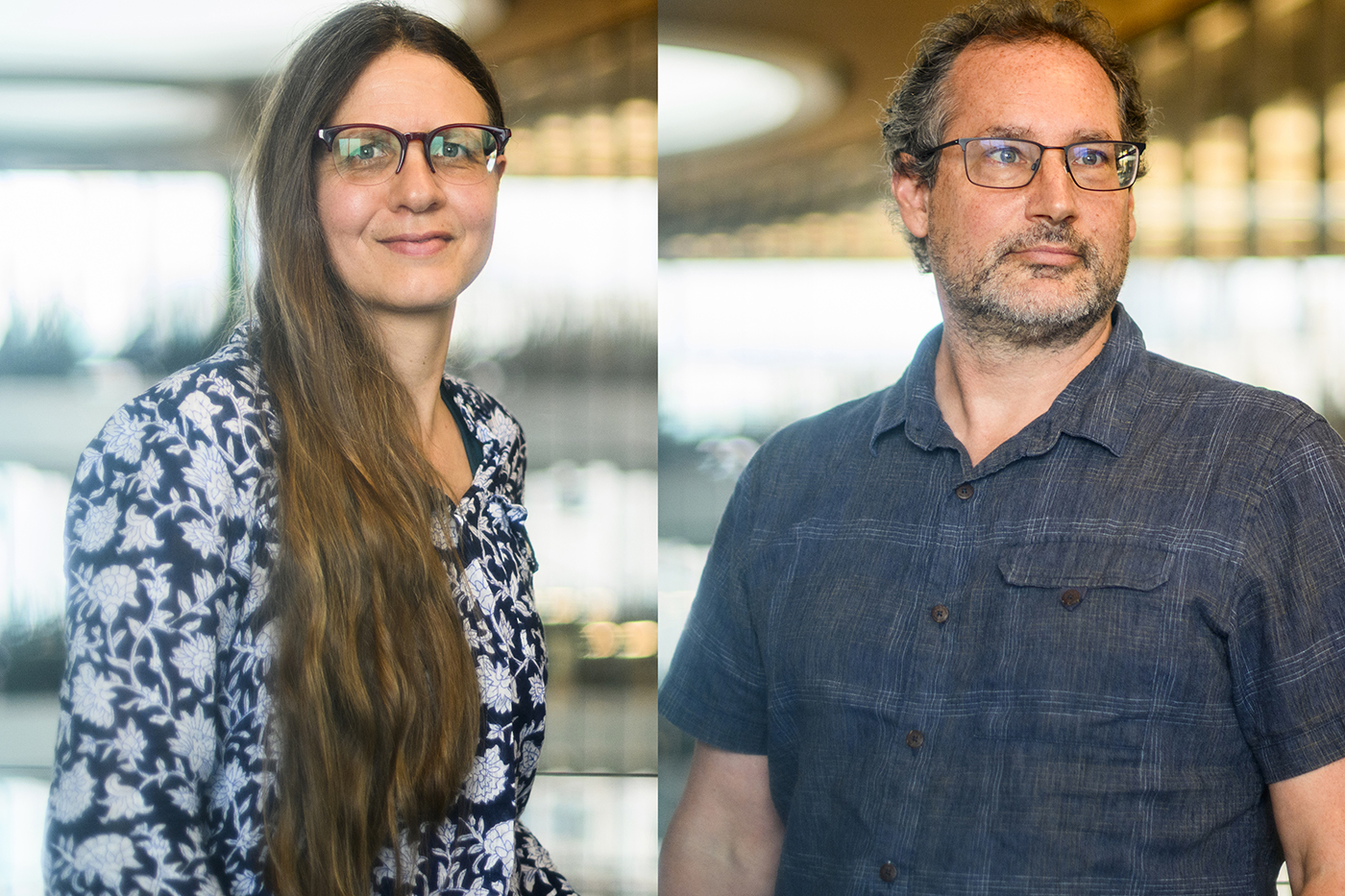 Headshot of Susanne Jaeggi (left) and Aaron Seitz (right).