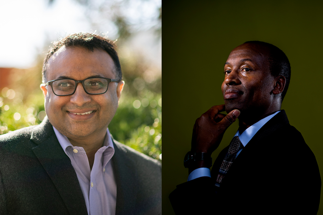 Headshot of Neil Maniar (left) and Richard Wamai (right).