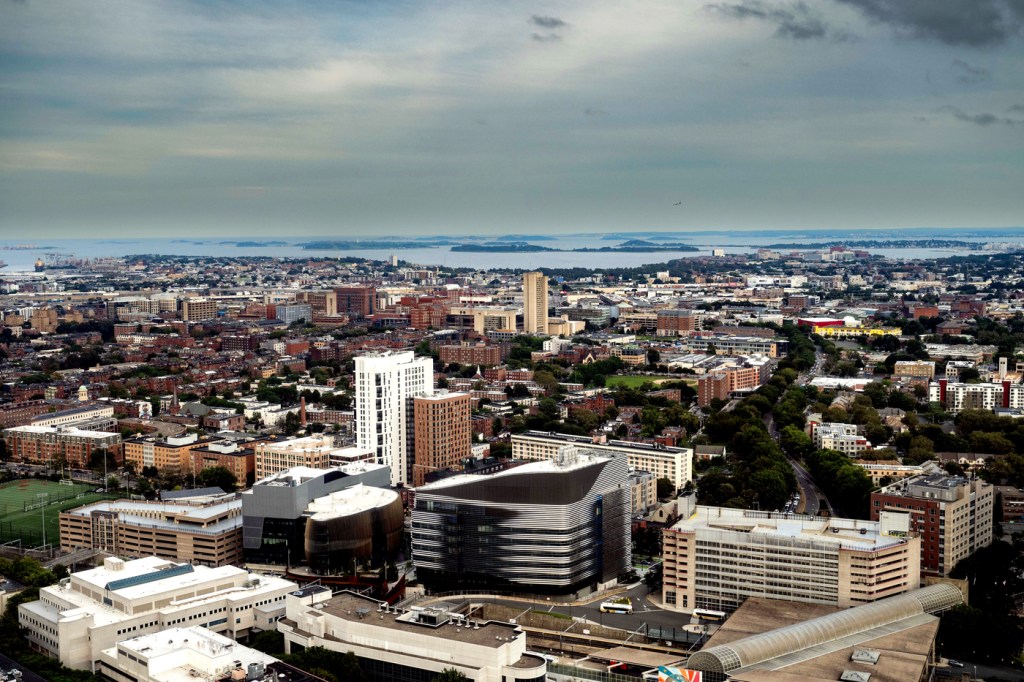 Skyline view of Boston.