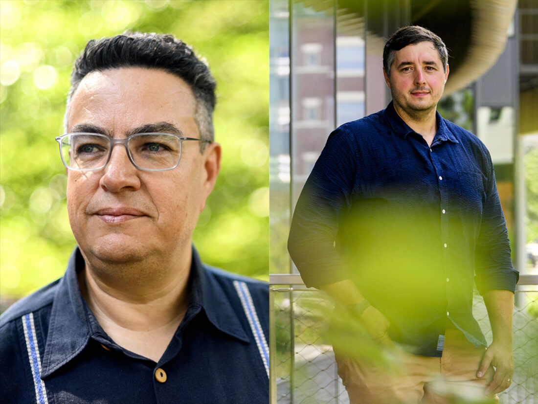 Headshot of Antonio Ocampo-Guzman (left) and Mark Sivak (right).