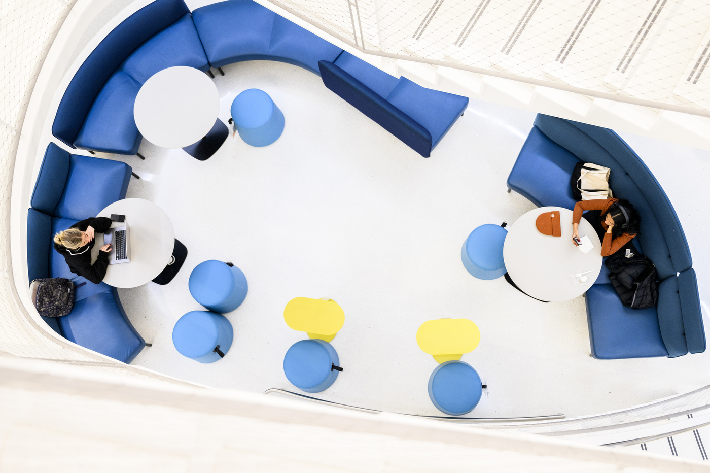 People study separately in Northeastern's EXP research complex. 