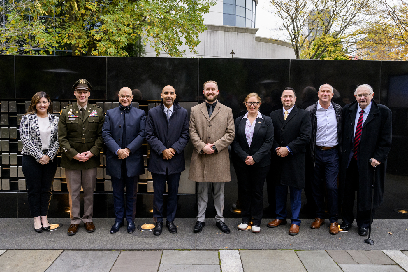 Group photo at the Veterans Day Ceremony.