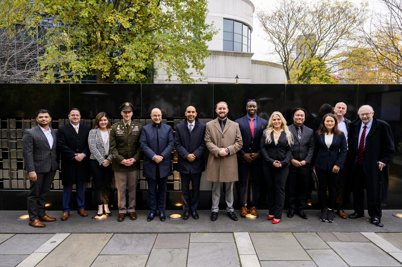 Group photo at the Veterans Day Ceremony.