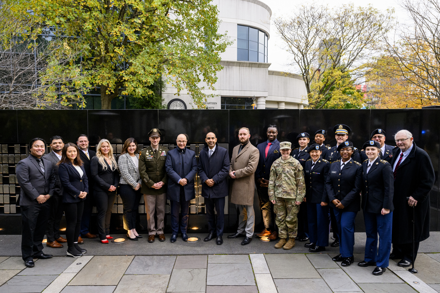 Group photo at the Veterans Day Ceremony.