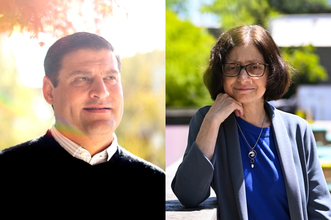 Headshot of Daniel Urman (left) and Wendy Parmet (right).