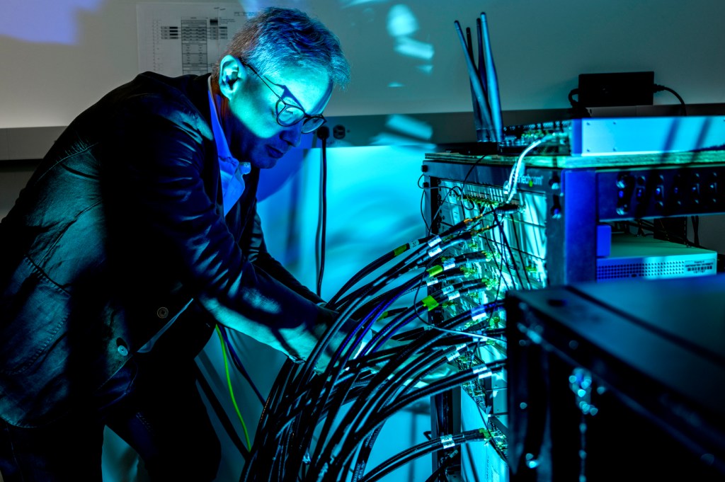 Tommaso Melodia working inside of ISEC.