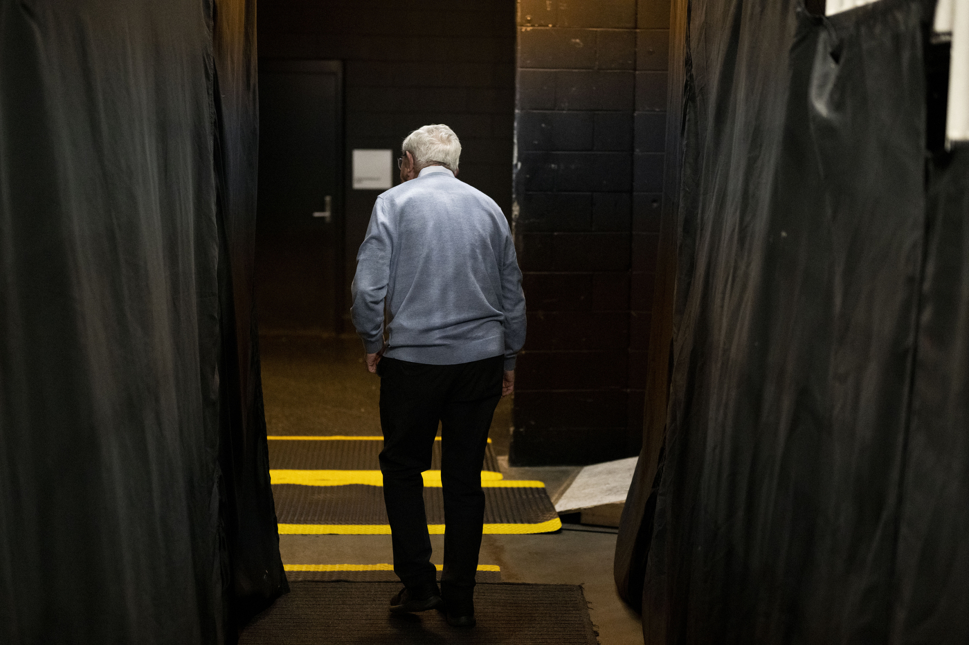 Larry O'Rourke walking in TD Garden.