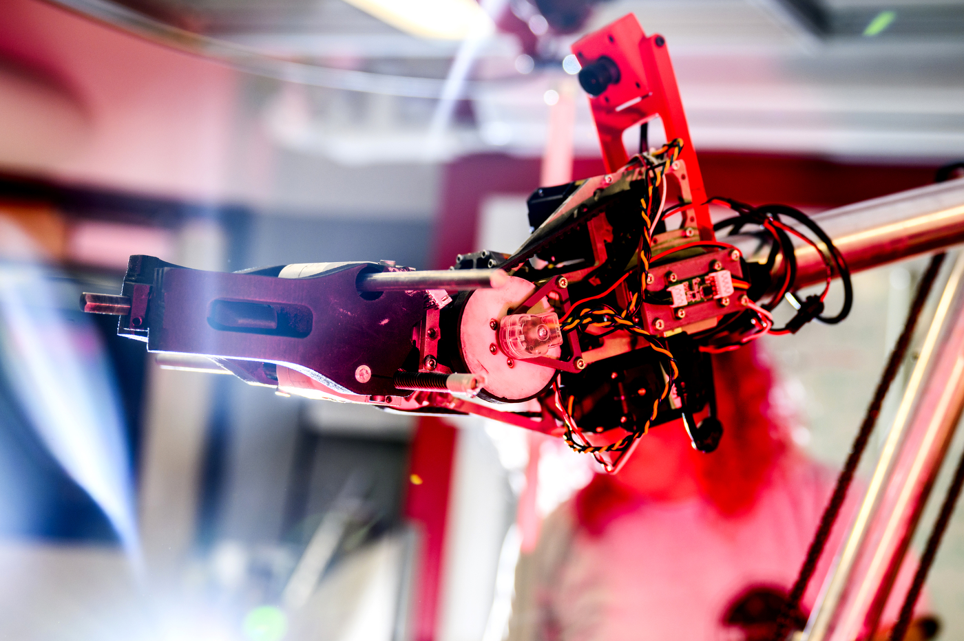 Mars Rover robot closeup in a lab