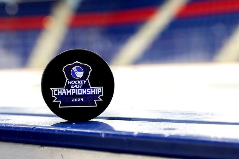 Hockey East Championship puck.