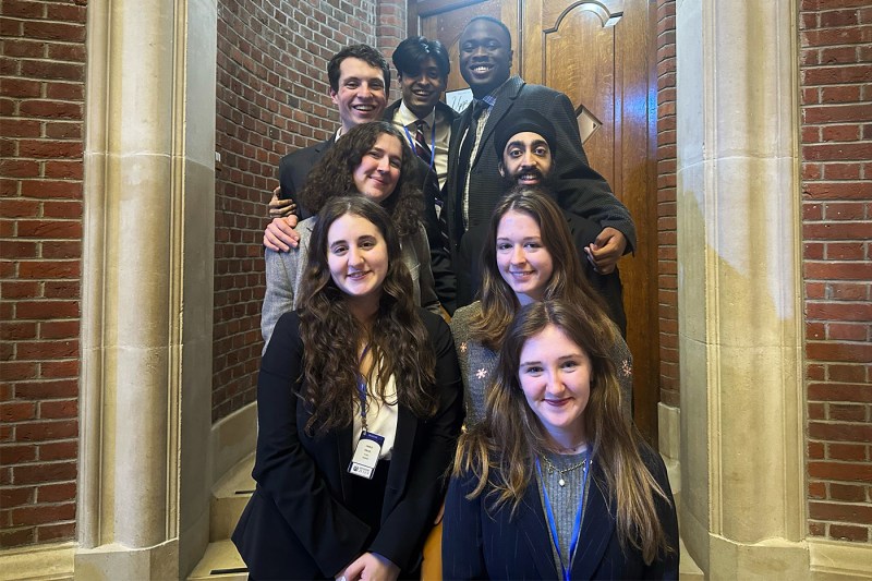 Students in the International Relations Council posing as a group.