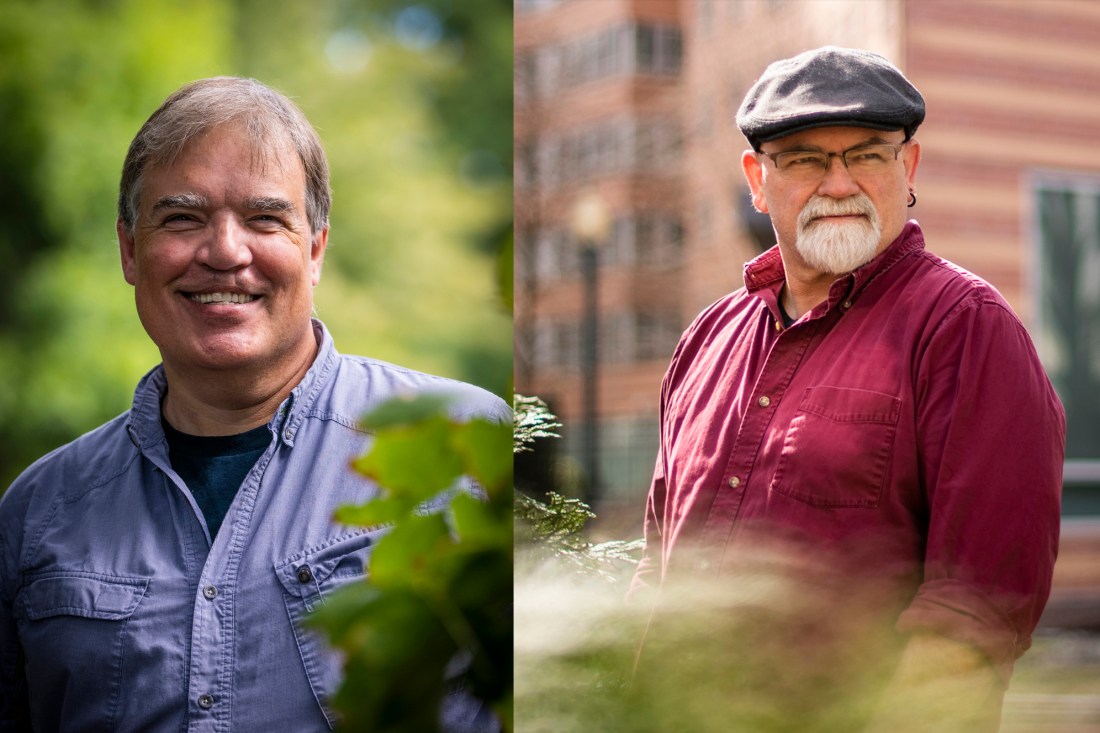 Headshots of Brian Helmuth (left) and John Coley (right).