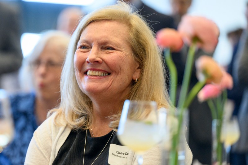 Claire J. Duggan smiling at the rededication of the Center of STEM education.