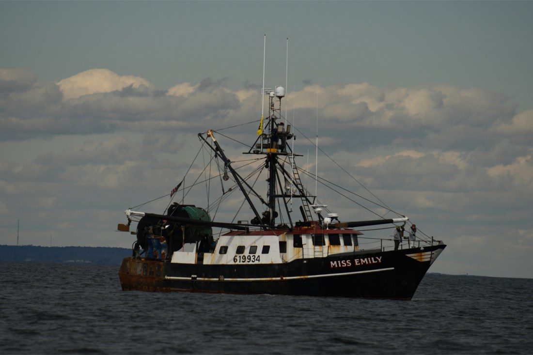 The Miss Emily boat where Haley Benjamin collects data for her co-op.