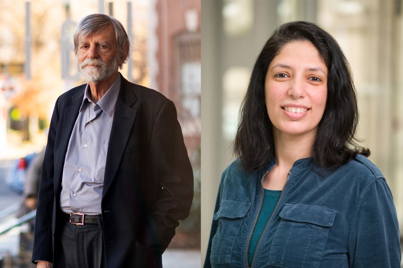 Headshot of Richard Daynard (left) and Dina Rabie (right). 