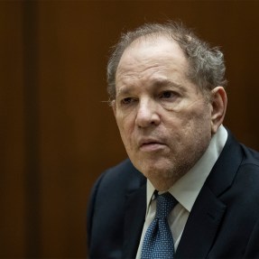 Harvey Weinstein in court.