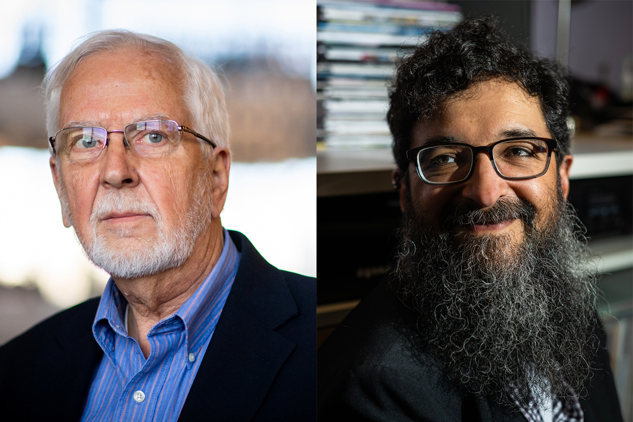 Headshots of John Kwoka (left) and Andrew Mall (right).