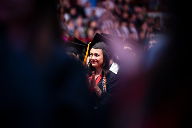 College of Science students at the graduation ceremony.