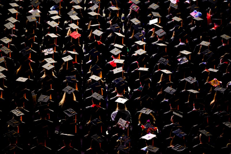 College of Science students at the graduation ceremony.