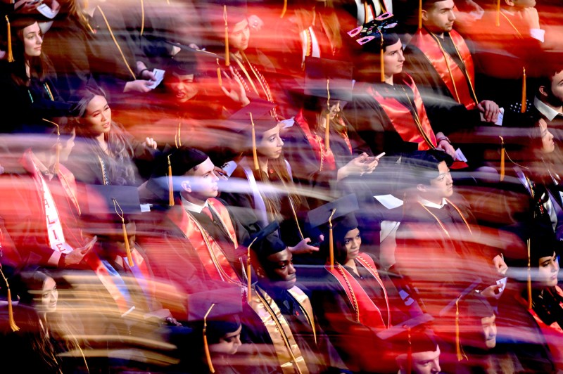 College of Science students at the graduation ceremony.