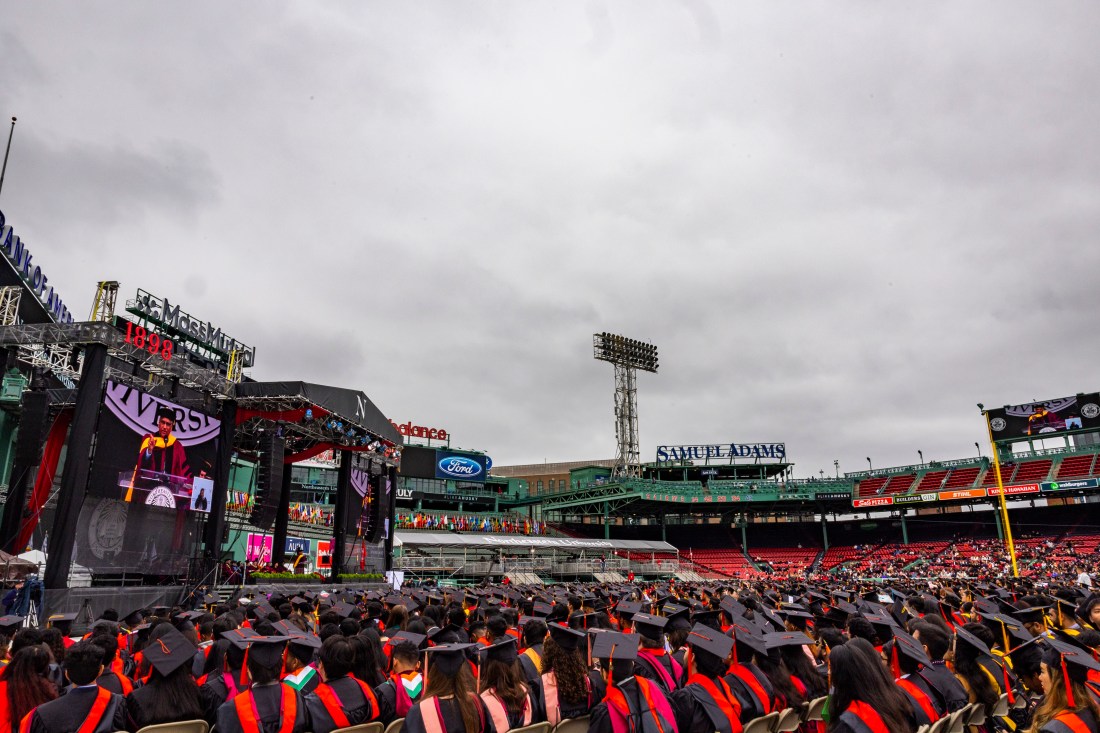 Graduate students at their Commencement Ceremony