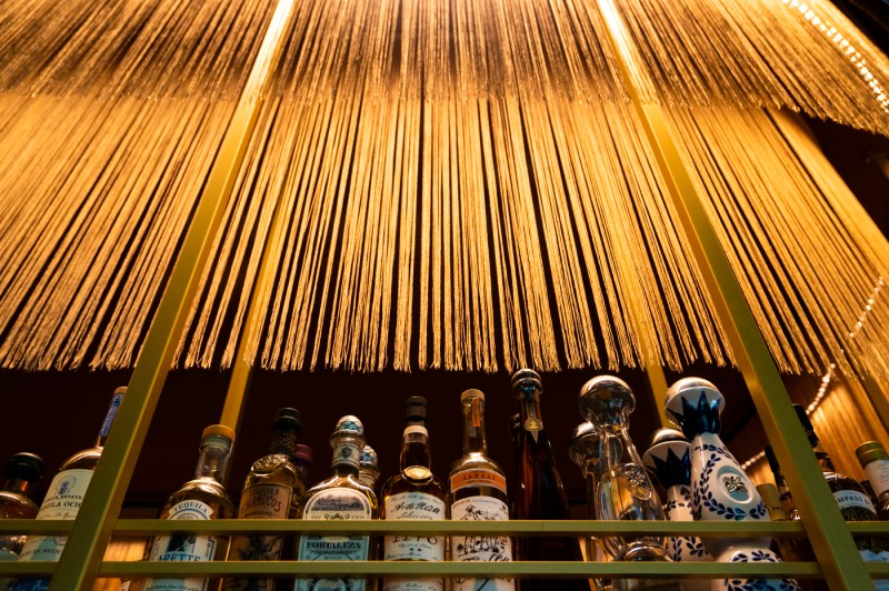 The interior of La Padrona Italian restaurant.