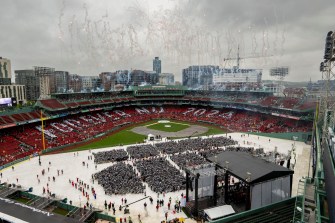 Fenway Park after the 2024 Commencement ceremonies.