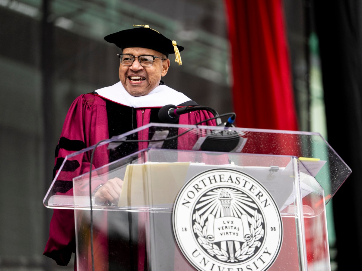 Morehouse College president tells Northeastern undergraduates they have been ‘a candle in the dark’